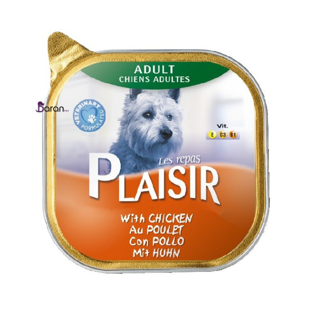 کنسرو سگ پلایزر حاوی گوشت مرغ (150 گرم)
