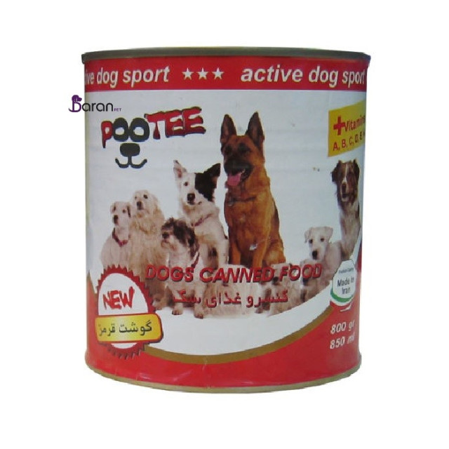 کنسرو سگ پوتی حاوی گوشت قرمز (800 گرم)
