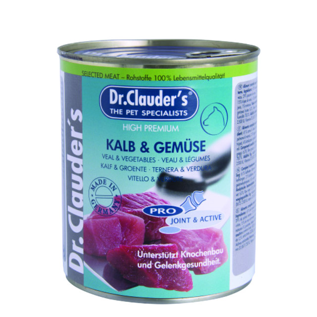 کنسرو سگ دکتر کلادرز حاوی گوشت گوساله و سبزیجات :: Dr. Clauder's Meat Veal