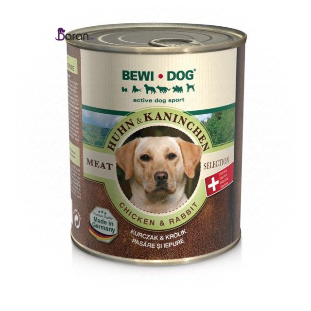 کنسرو سگ بوی داگ حاوی گوشت پرندگان و خرگوش :: Bewi dog Poultry