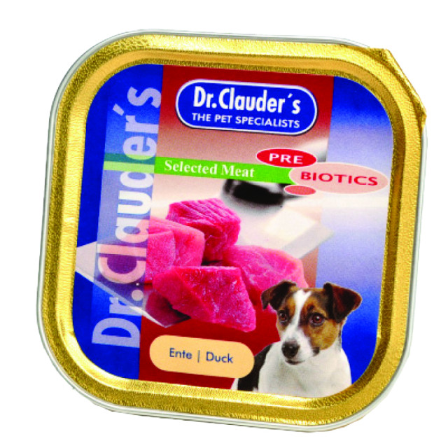 خوراک کاسهای سگ دکتر کلادرز حاوی گوشت اردک :: Dr. Clauder's Duck