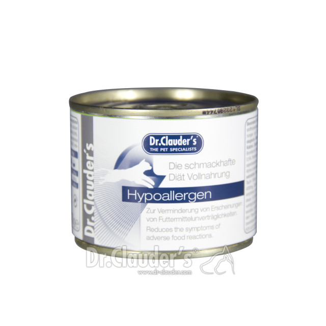 کنسرو گربه دکتر کلادرز برای کاهش حساسیت غذایی :: Dr. Clauder's Katze Diät Feuchtnahrung Hypoallergen