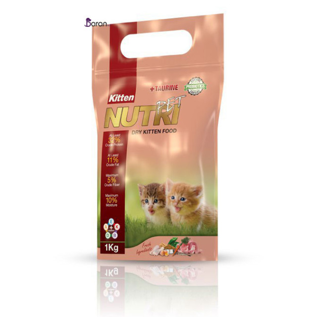 غذای بچه گربه نوتری پت حاوی 32٪ پروتئین (2 کیلوگرم)