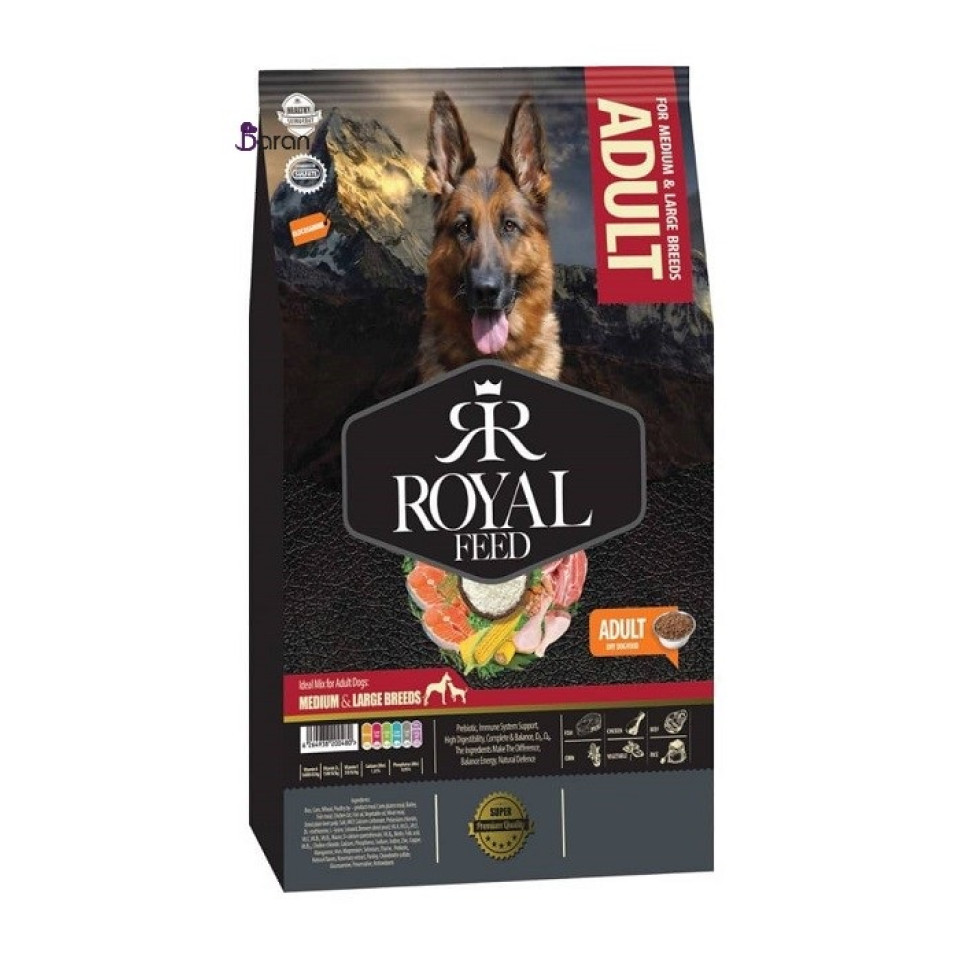 غذای سگ بالغ نژاد متوسط و بزرگ رویال فید (3 کیلوگرم) در پت شاپ زعفرانیه