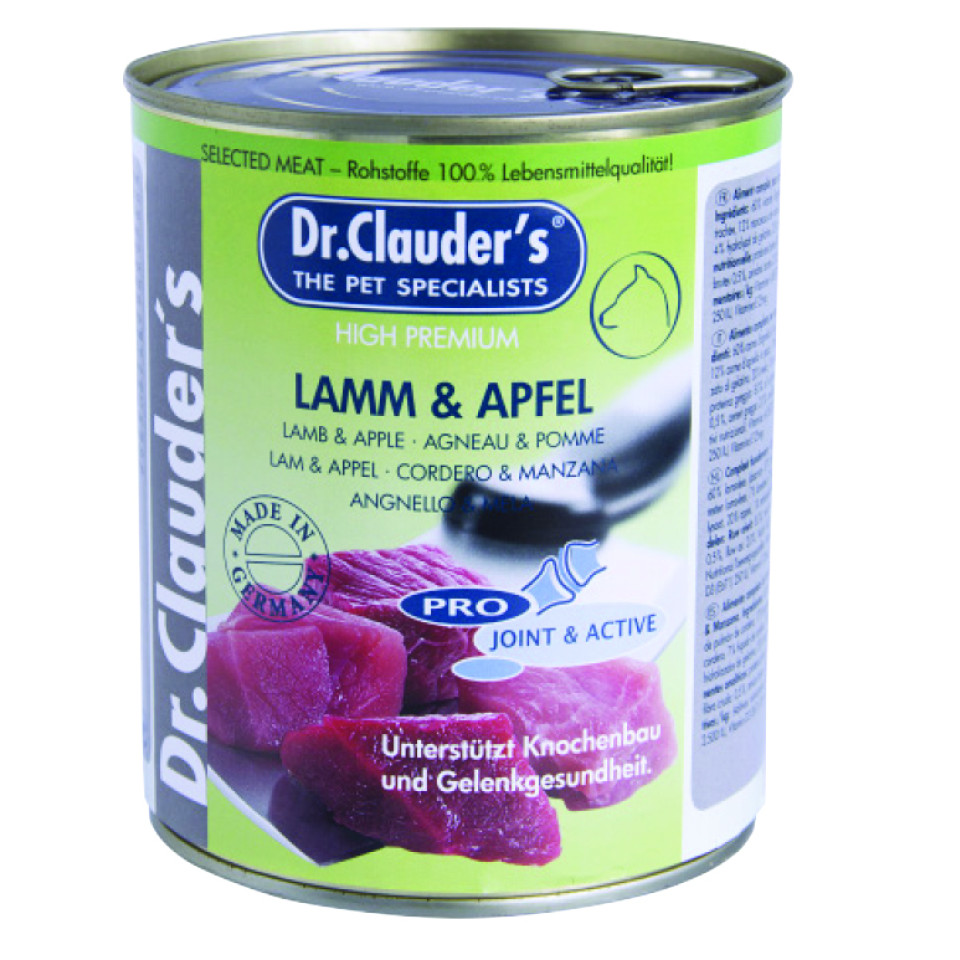 کنسرو سگ دکتر کلادرز حاوی گوشت بره و سیب :: Dr. Clauder's Meat Lamb & Apple