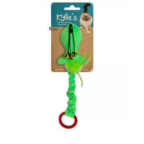 اسباب بازی گربه ماهی با دم بلند کشی زنگوله‌دار با حلقه آویز کایلی