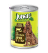 کنسرو سگ جانگل حاوی گوشت گوساله و سبزیجات (415 گرم) 